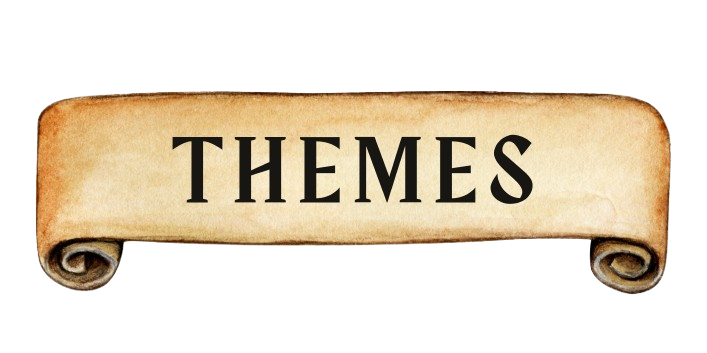 Old Scroll with the word, Theme, Written across